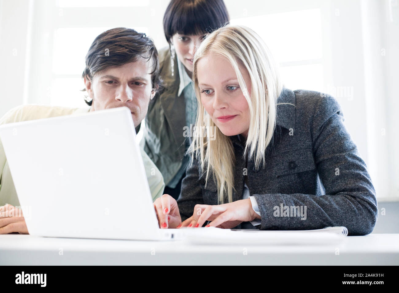 Colleagues in a meeting Stock Photo