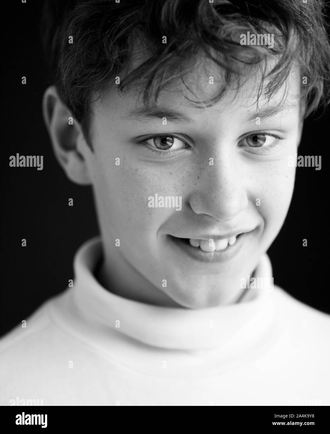 Portrait of young boy Stock Photo