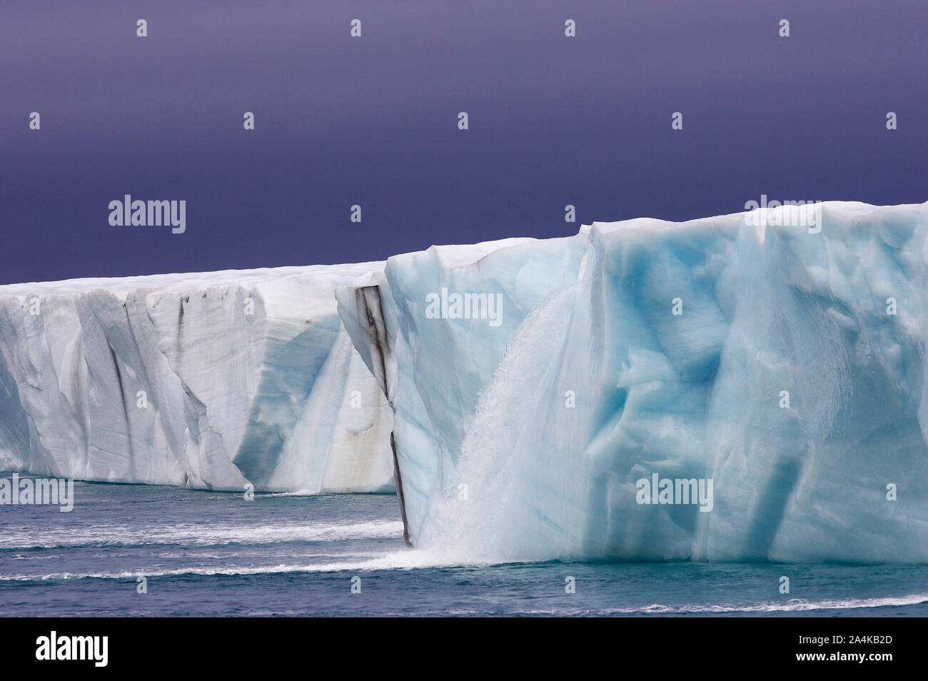 Svalbard Spitsbergen - running water - ice melting Stock Photo