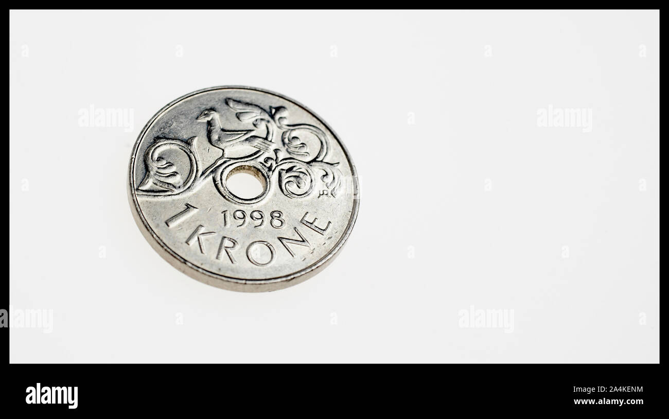 Norwegian coins kroner Stock Photo Alamy