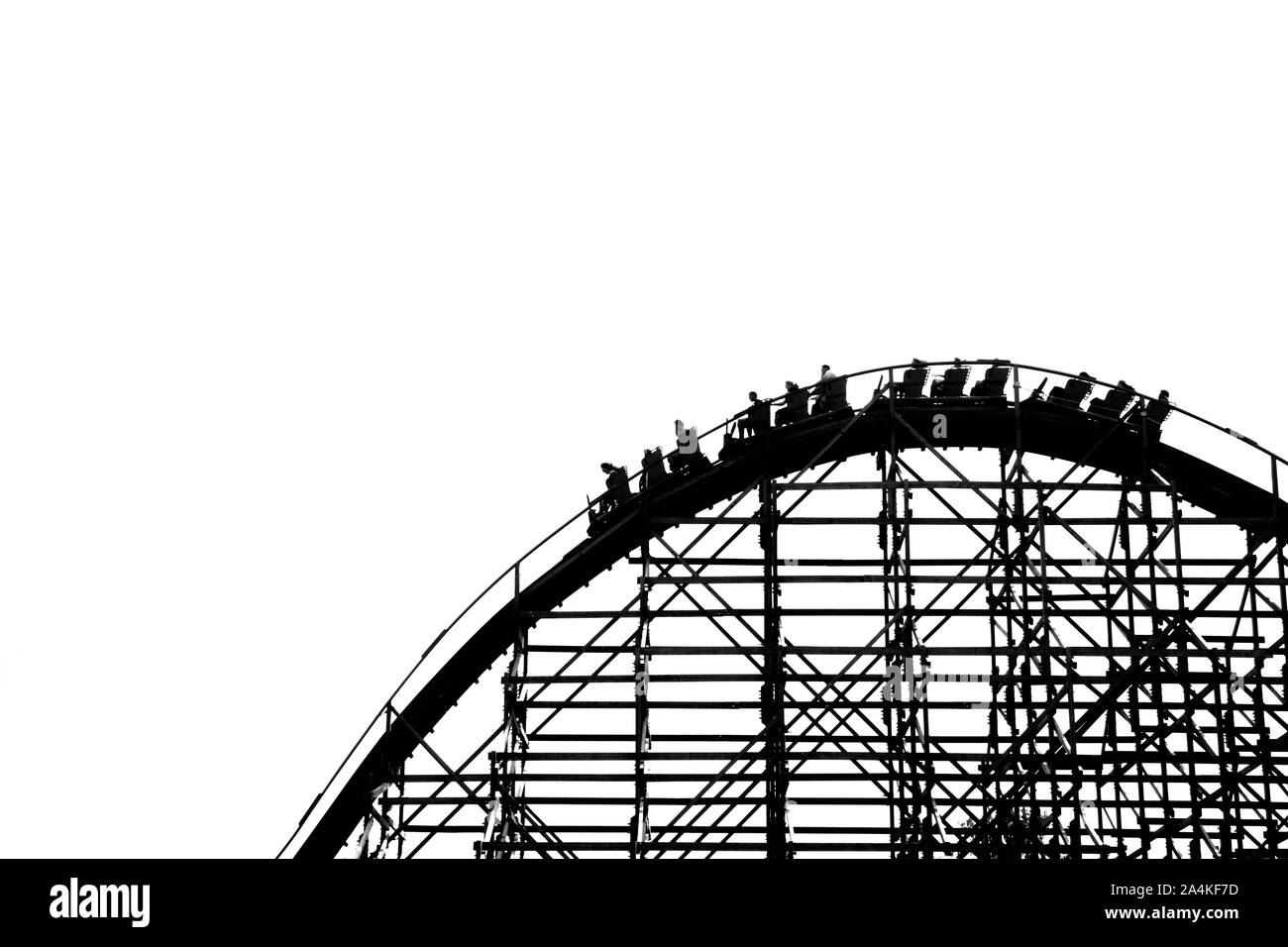Roller coaster in Norway Stock Photo