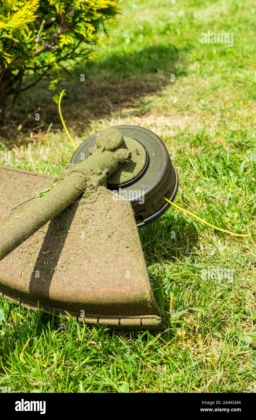 brushcutter meadow tool Stock Photo Alamy