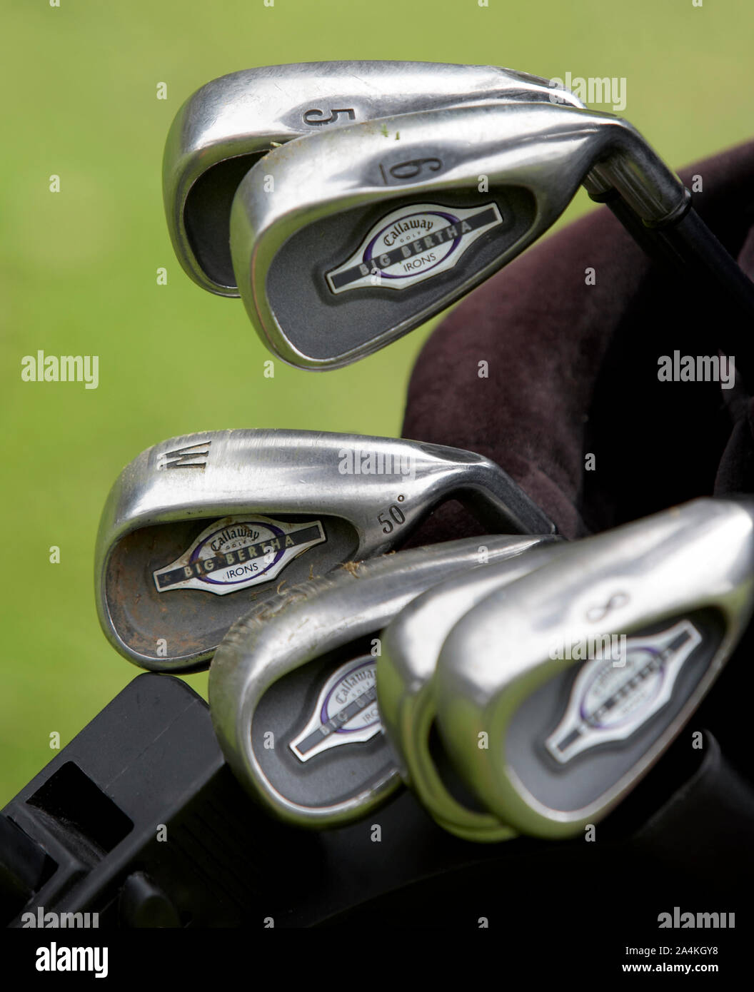 Golf clubs Stock Photo