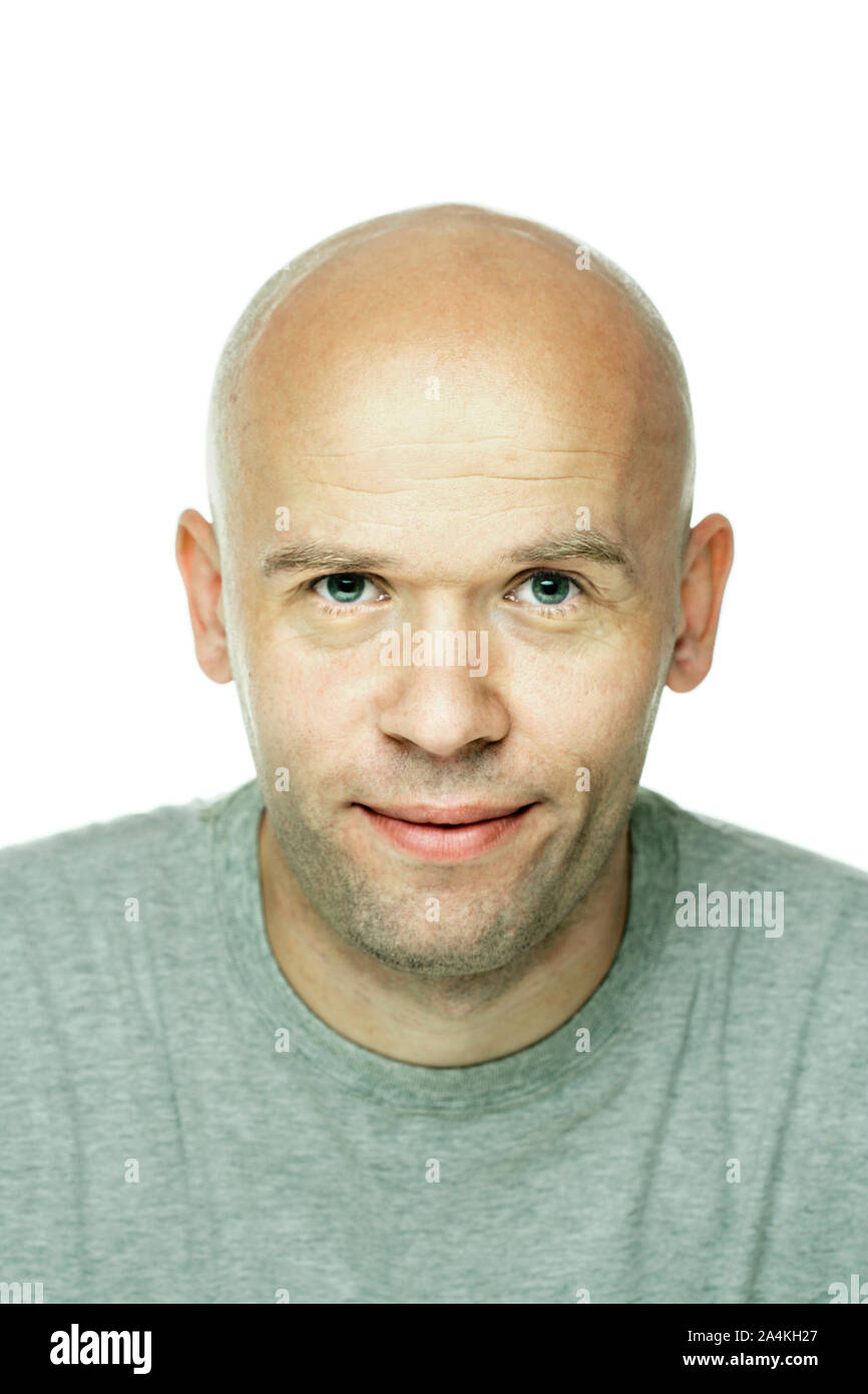 Bald man Stock Photo