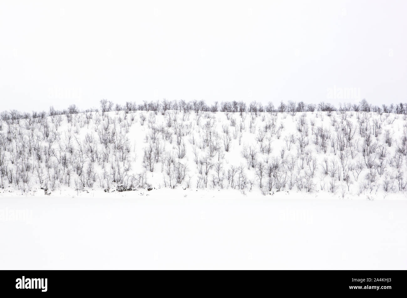Finnmarksvidda mountain plateau Stock Photo