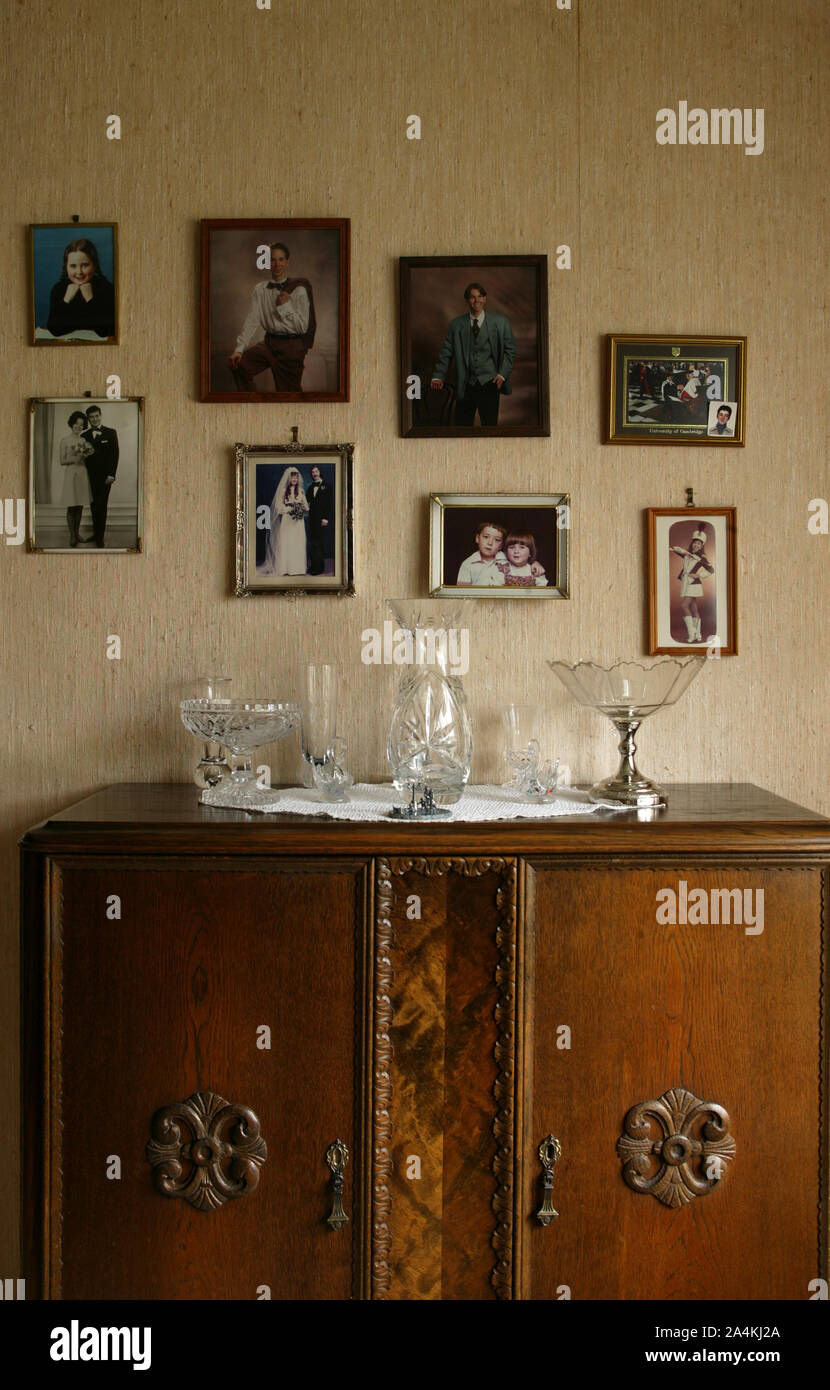 Living room cupboard Stock Photo