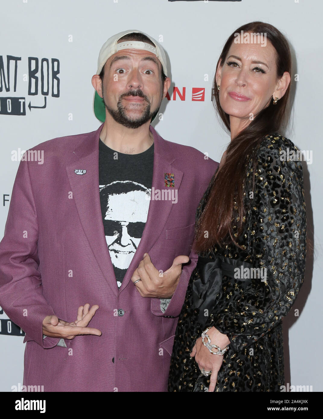 Hollywood, California, USA. 14th Oct 2019. 14 October 2019 - Hollywood, California - Kevin Smith, Jennifer Schwalbach Smith. Premiere of Saban Films' 'Jay & Silent Bob Reboot' held at TCL Chinese Theatre. Photo Credit: PMA/AdMedia /MediaPunch Credit: MediaPunch Inc/Alamy Live News Stock Photo