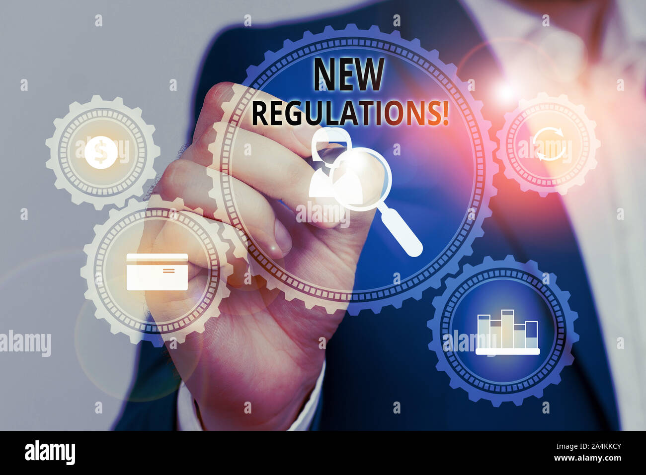 Handwriting text New Regulations. Conceptual photo rules made ...