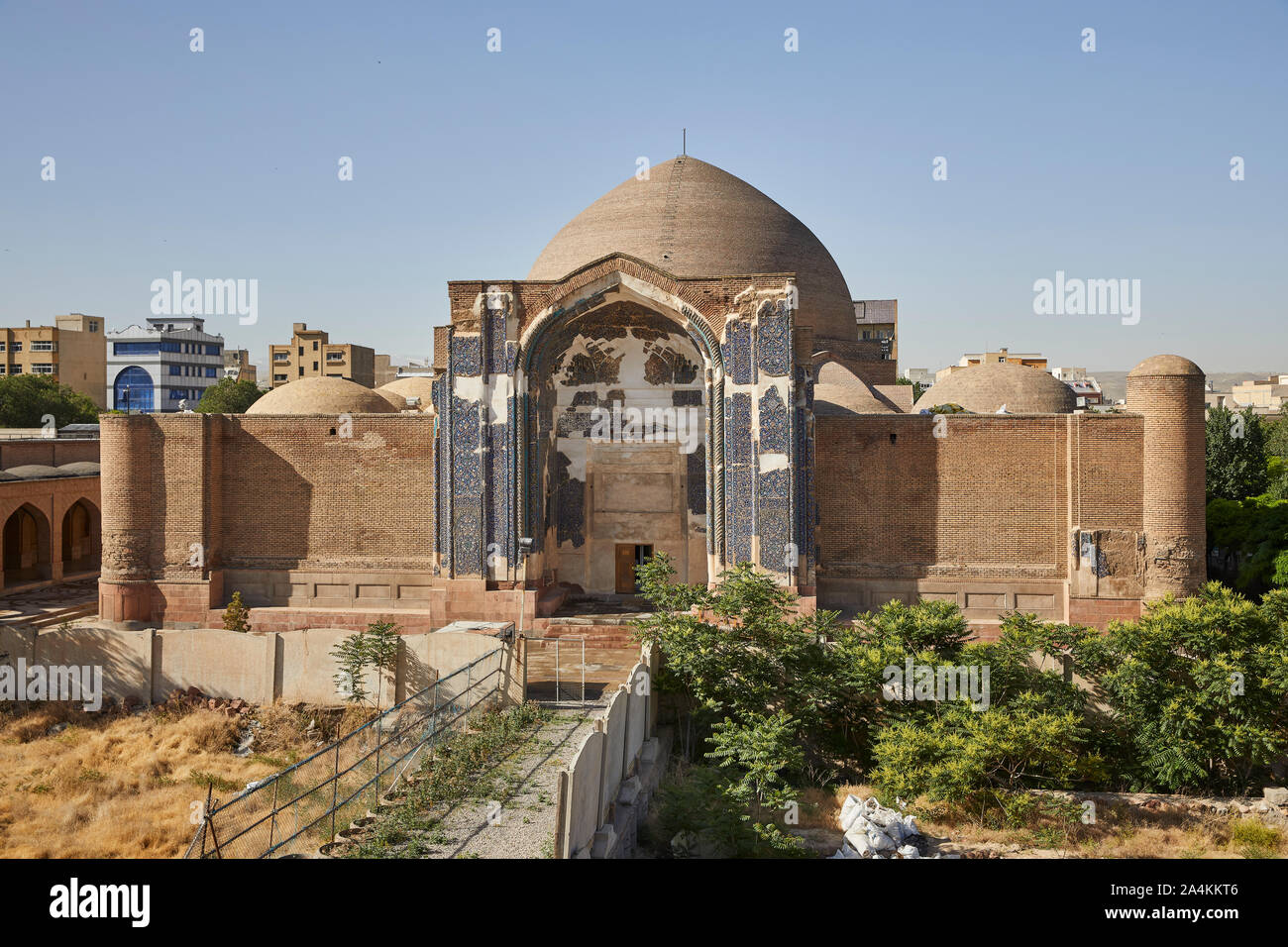 The Blue Mosque, also known as Kabud Mosque in the Iranian city of Tabriz, taken on 31.05.2017. It was completed in 1465 on behalf of Khatun Jan Begun, the wife of the leader of the Turkmen tribal Qara Qoyunlu, Jahan Shah, during his reign in the so-called Black Sheep Empire. | usage worldwide Stock Photo