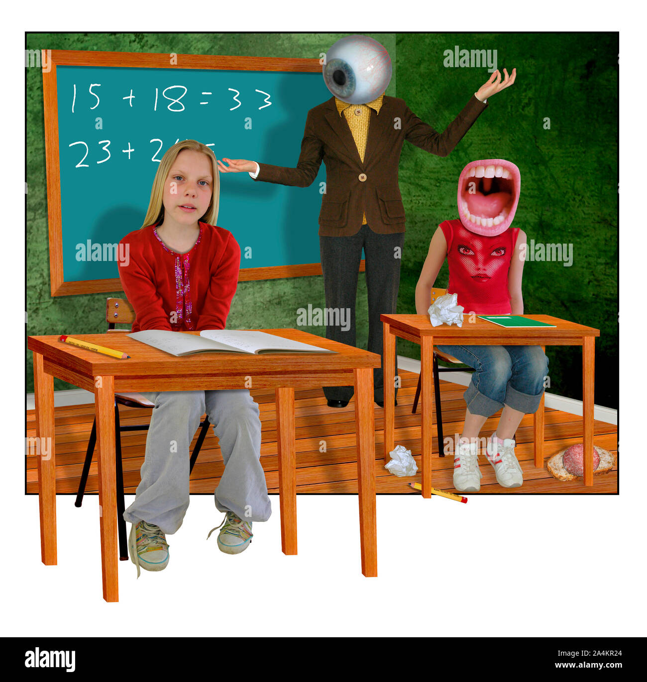 Concept/conceptual : the outcast Stock Photo