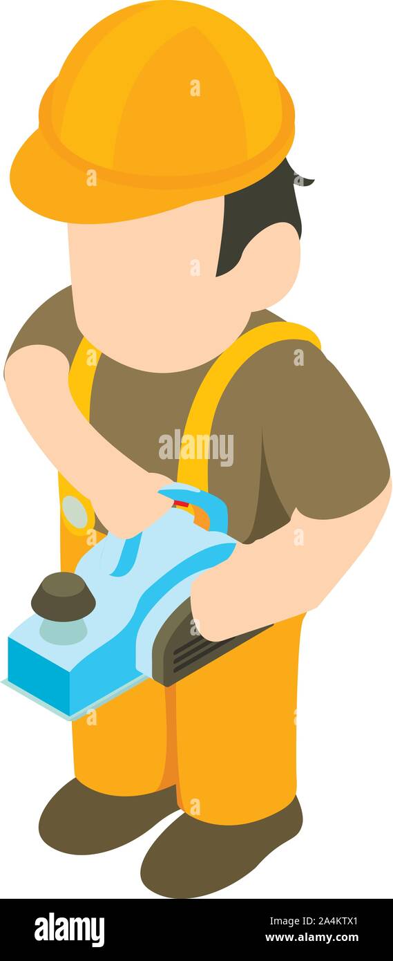 Cabinetmaker icon, isometric style Stock Vector
