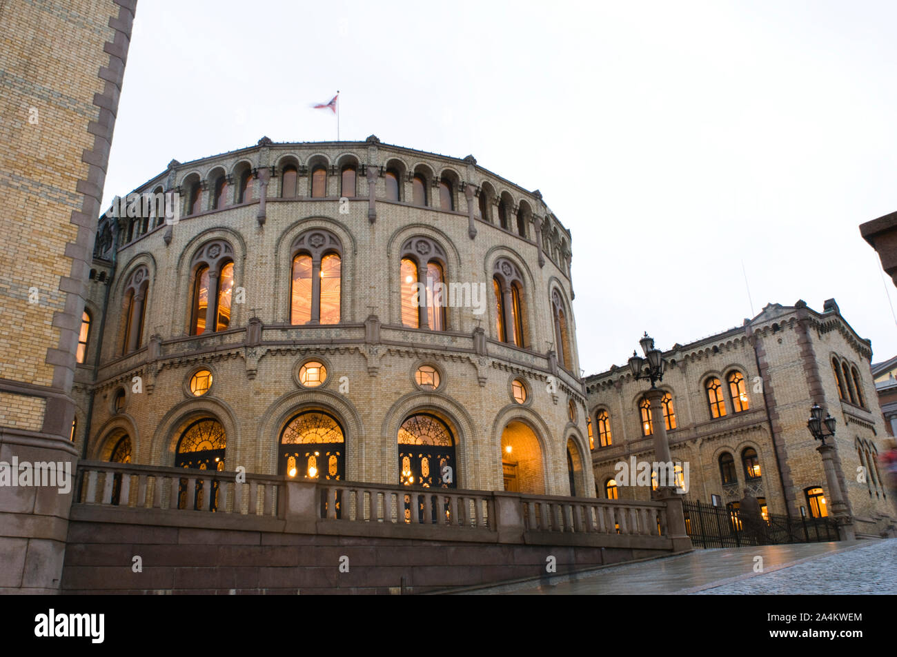The Norwegian Parliament Stortinget democracy Stock Photo Alamy