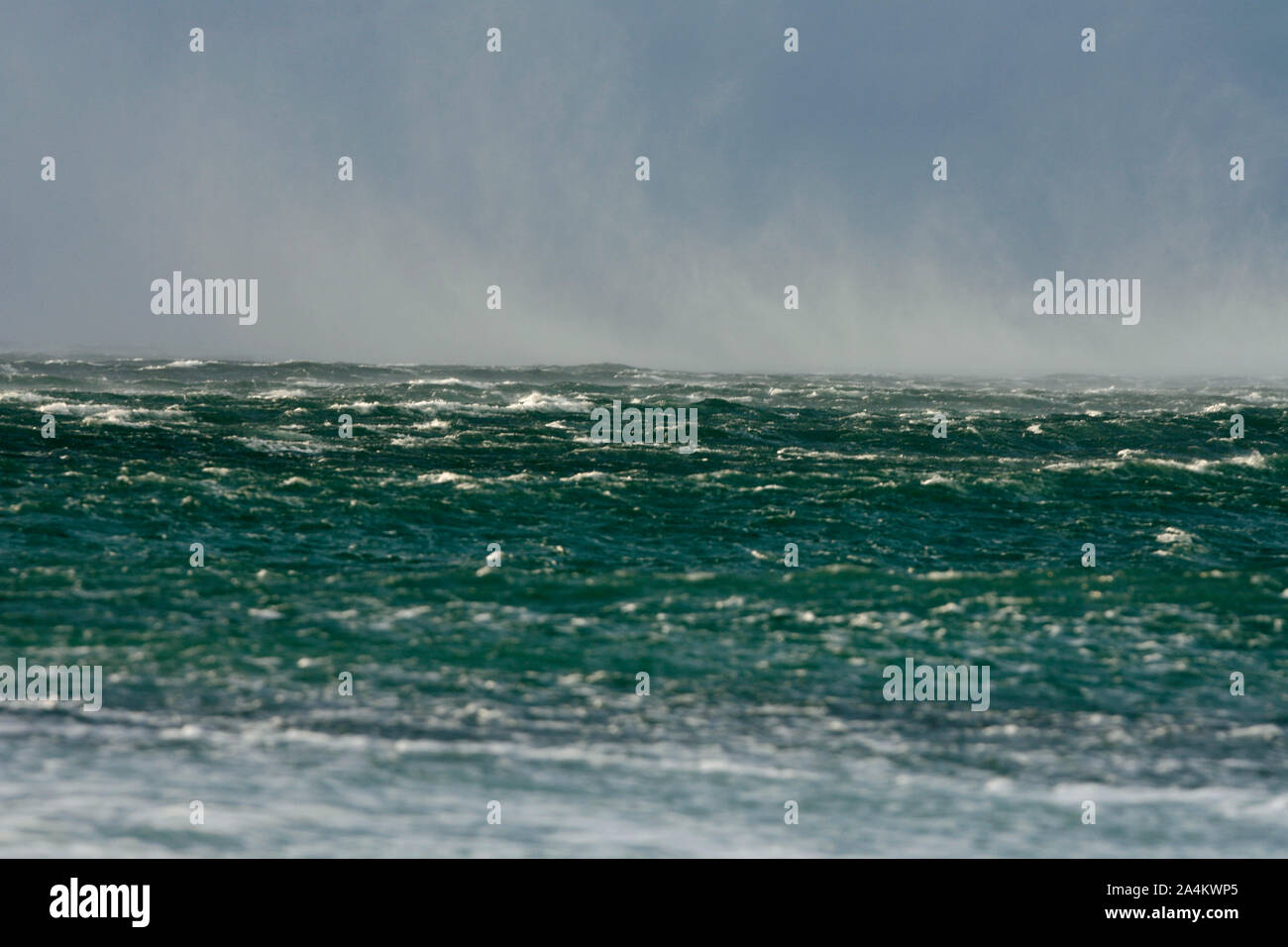 Wave near Unstad in Lofoten Stock Photo