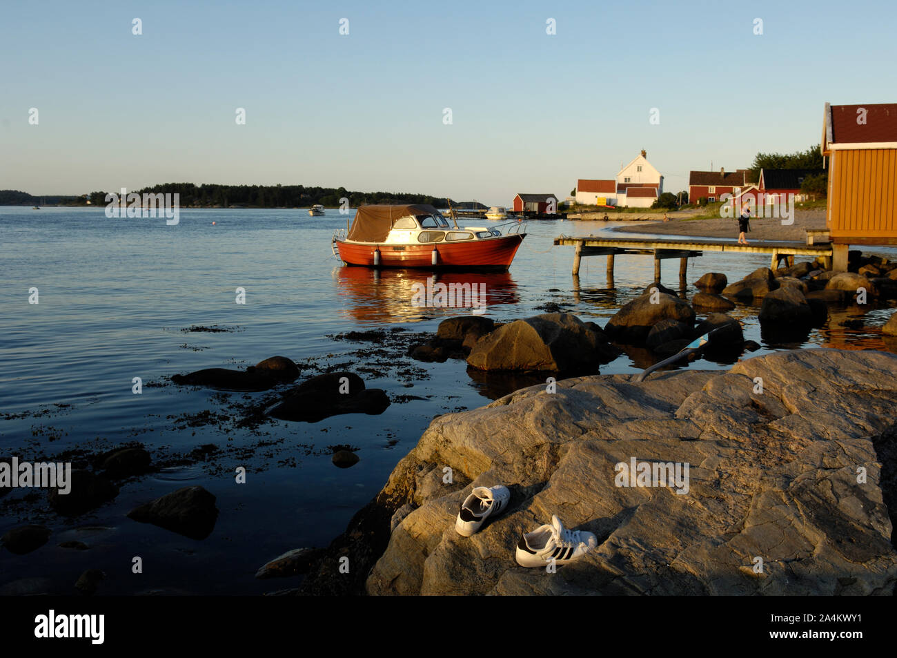 The island Mærdø, near Arendal in Norway Stock Photo - Alamy