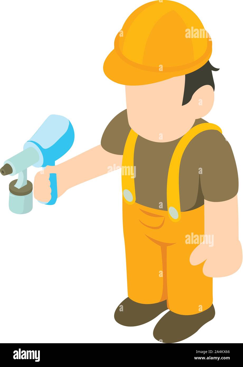 Decorator icon, isometric style Stock Vector