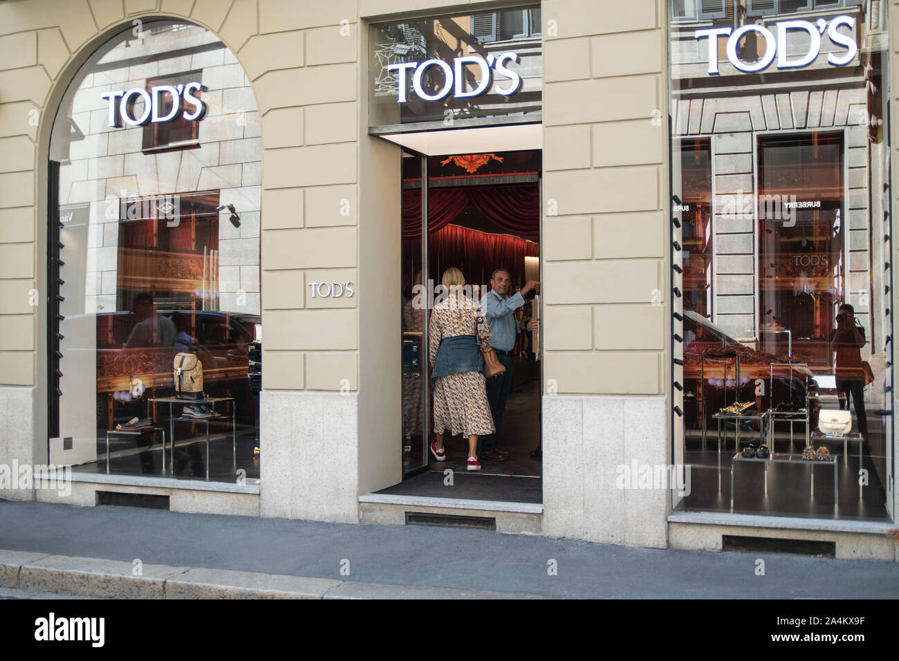 Milan, Italy – September 21, 2019: Tod's store in Milan. Montenapoleone  area. Fashion week shopping Stock Photo - Alamy