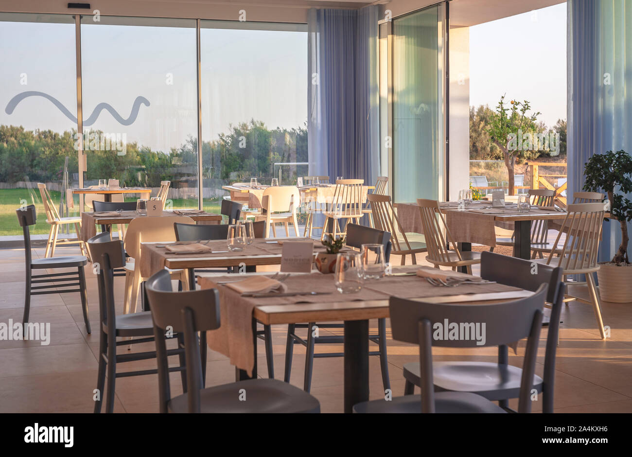 Restaurant Interior Mediterranean High Resolution Stock Photography And Images Alamy