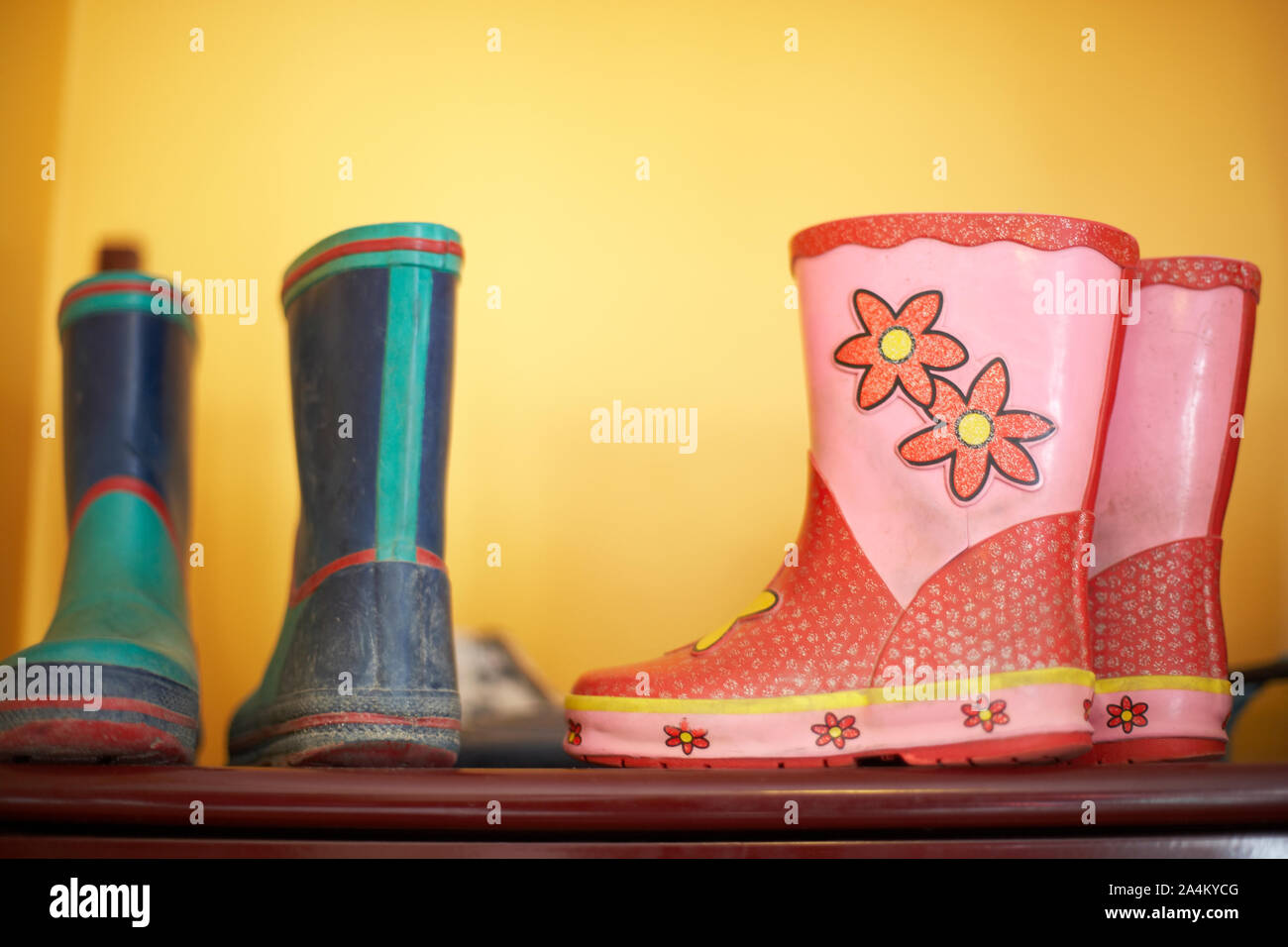 Children's rubber boots Stock Photo - Alamy