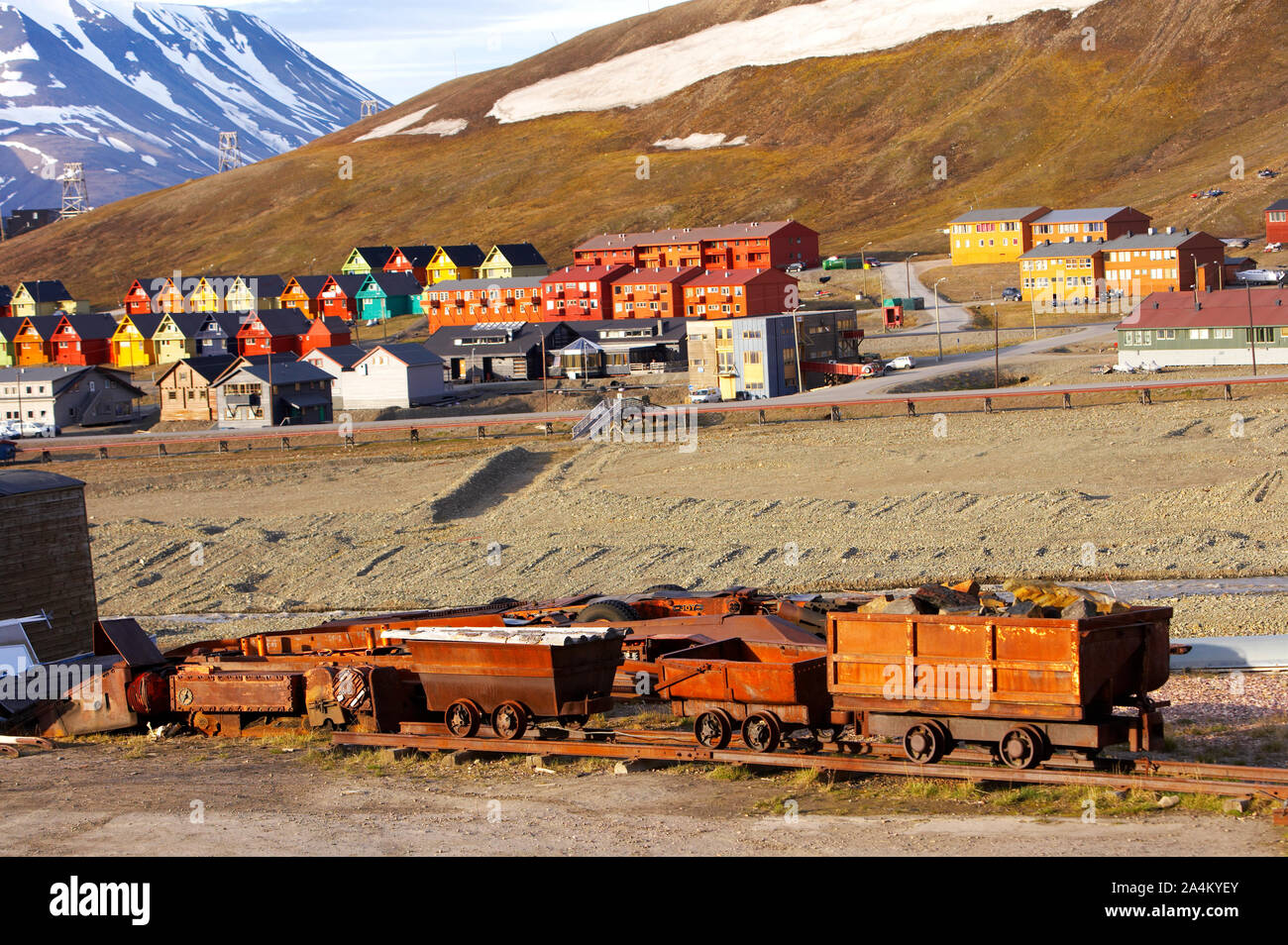 Longyearbyen at Svalbard Stock Photo
