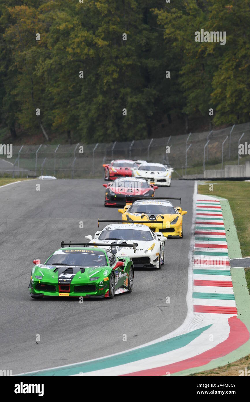 Mugello Italy November 2017 Start Race Of Ferrari 488