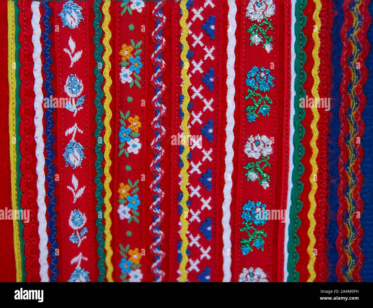 Laplander embroidery.  Lapp/Lapps/Laplander/Laplanders/Lapplander/Lapplanders/Sami/same/samer in  Lapland/Lappland Stock Photo - Alamy