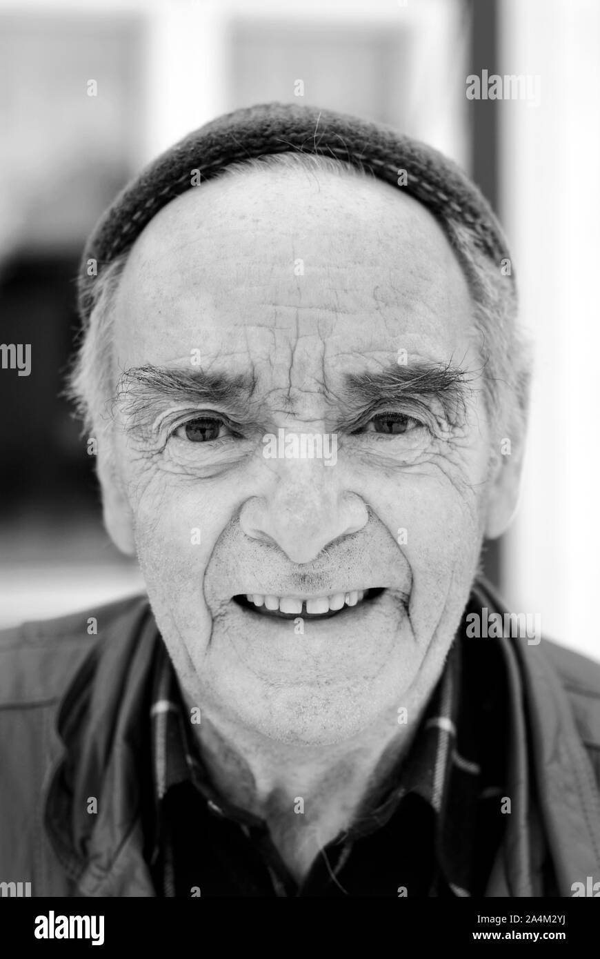 80 years old man Black and White Stock Photos & Images - Alamy