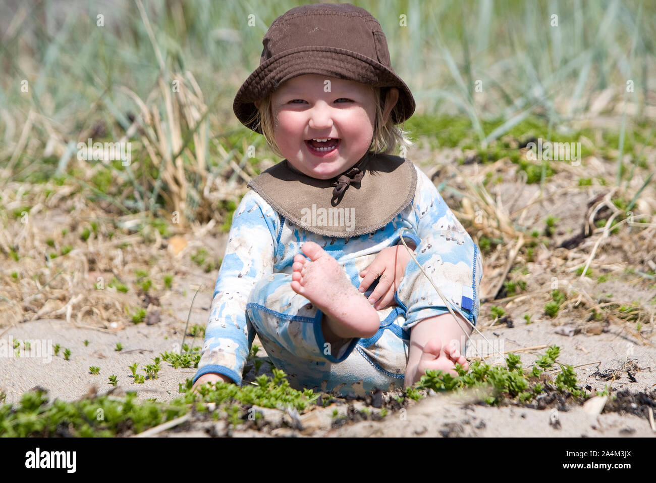 Portrait of a boy outdoors Stock Photo
