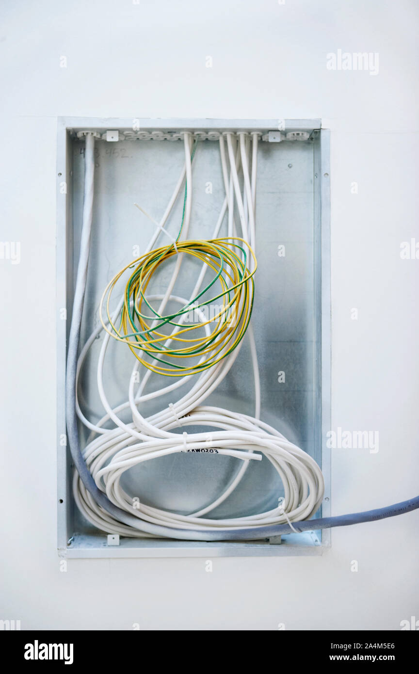 Cables. Junction Box Stock Photo - Alamy