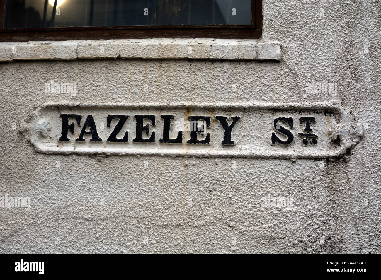 Fazeley Street sign, Digbeth, Birmingham, UK Stock Photo