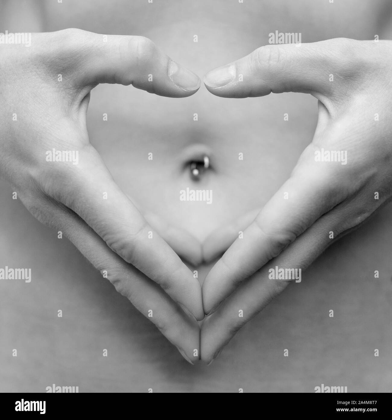 Navel piercing hires stock photography and images Alamy