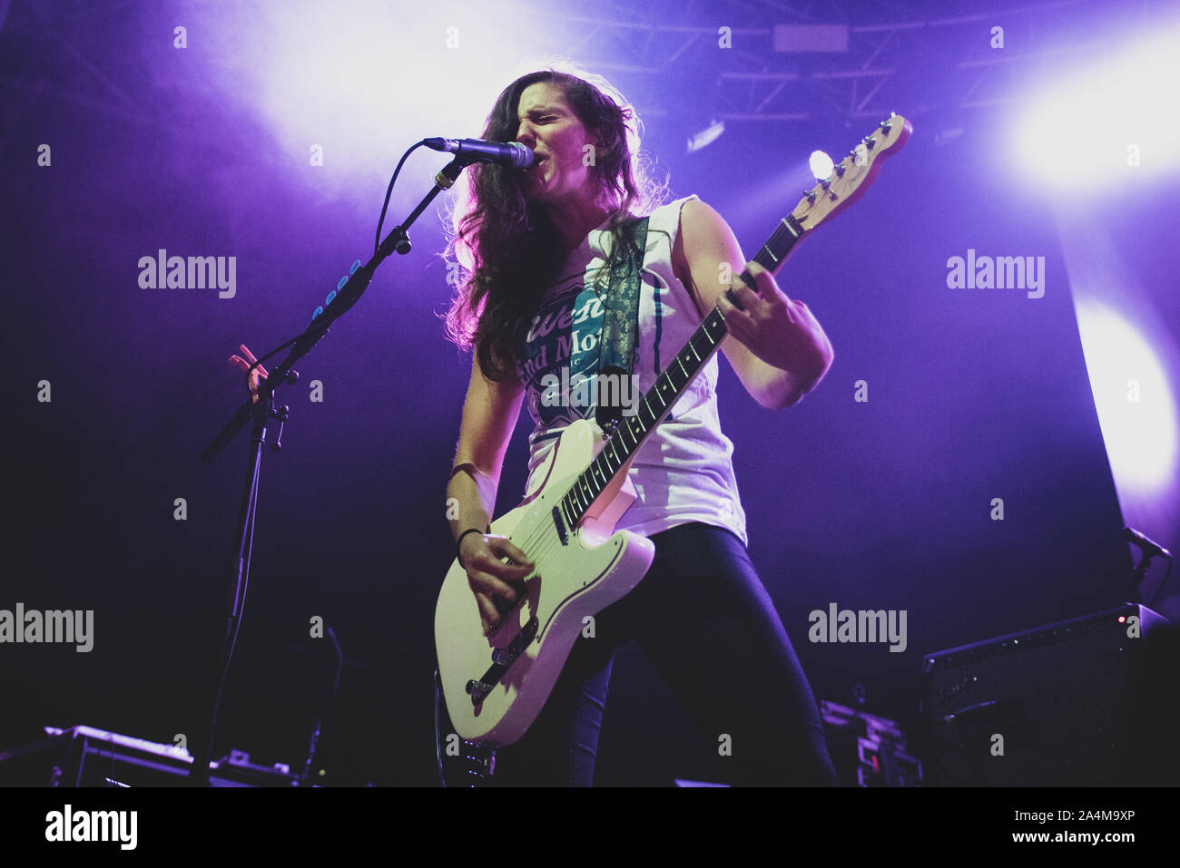 FABRIQUE, MILANO, ITALY - 2019/10/14: Gina Gleason of the american band Baroness performing live on stage at Fabrique, opening for Volbeat Stock Photo
