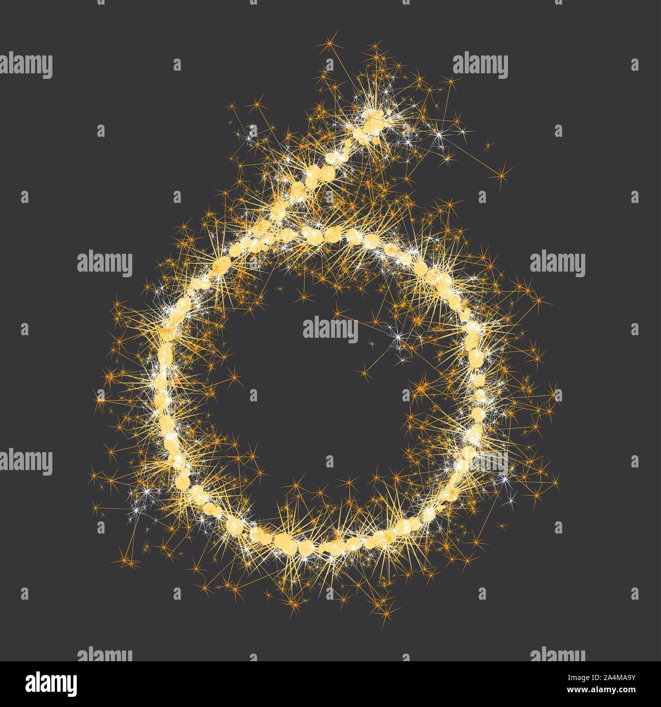 glittering sparks numbers Stock Vector Image & Art Alamy