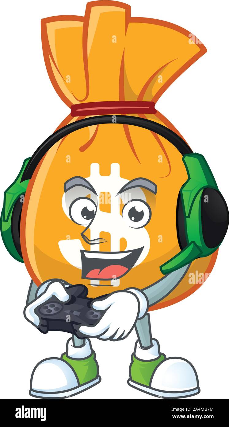 Gaming bag of money in the character Stock Vector Image & Art Alamy