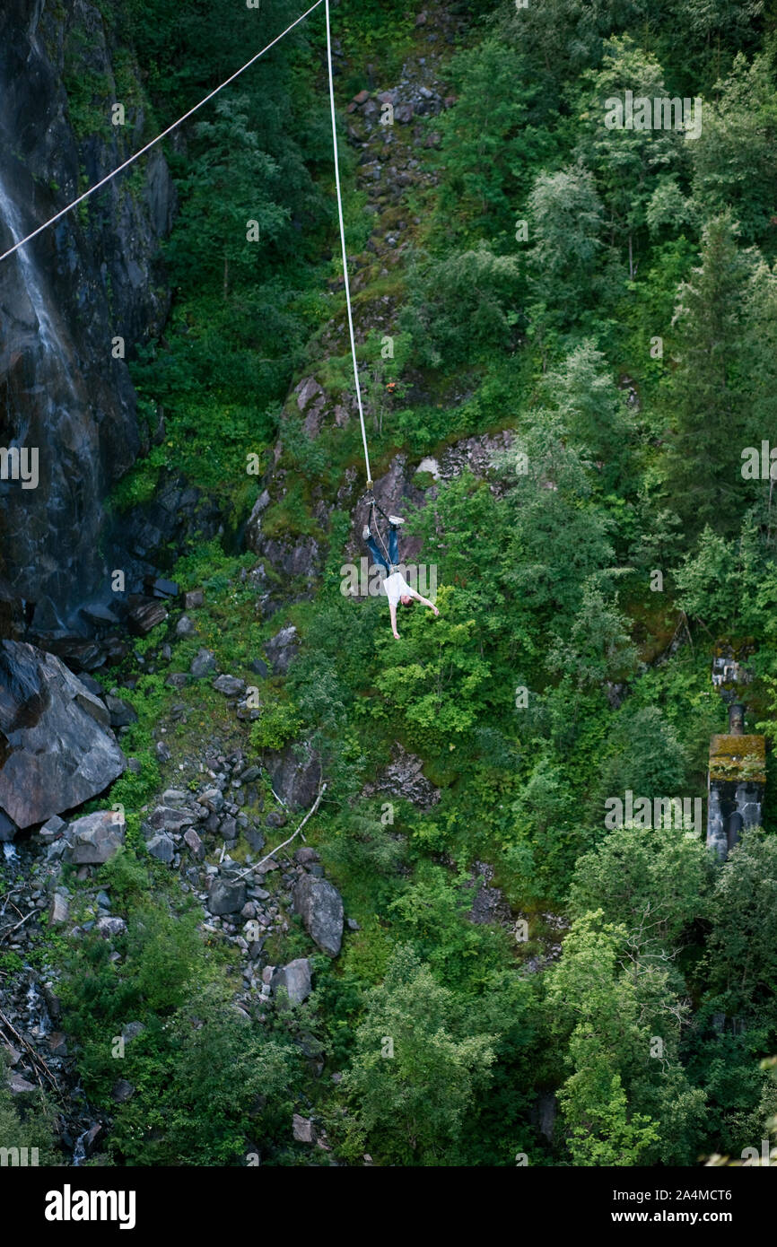 Bungee jumping activities hires stock photography and images Alamy