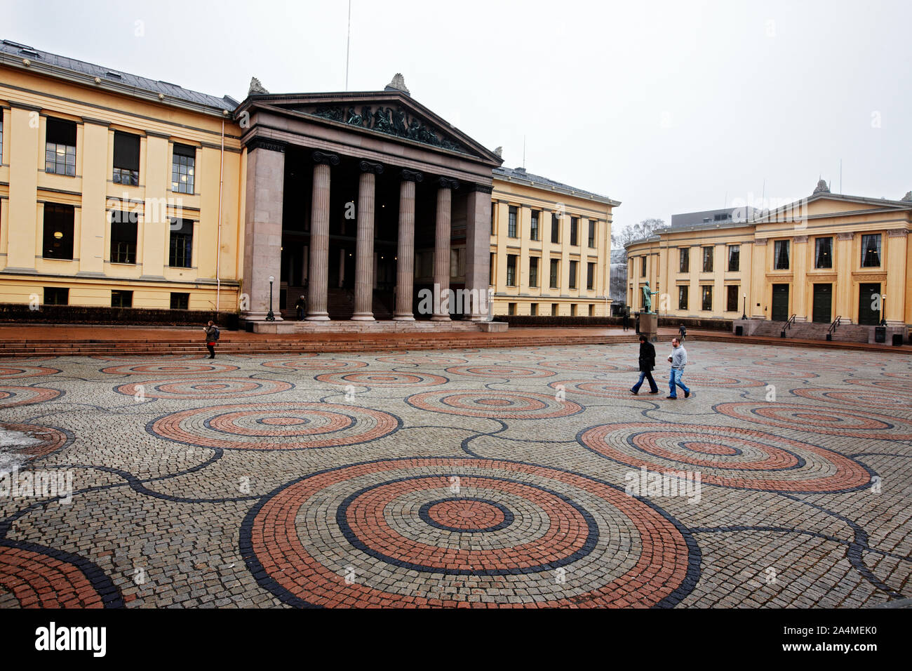 The old original university building in Oslo Stock Photo