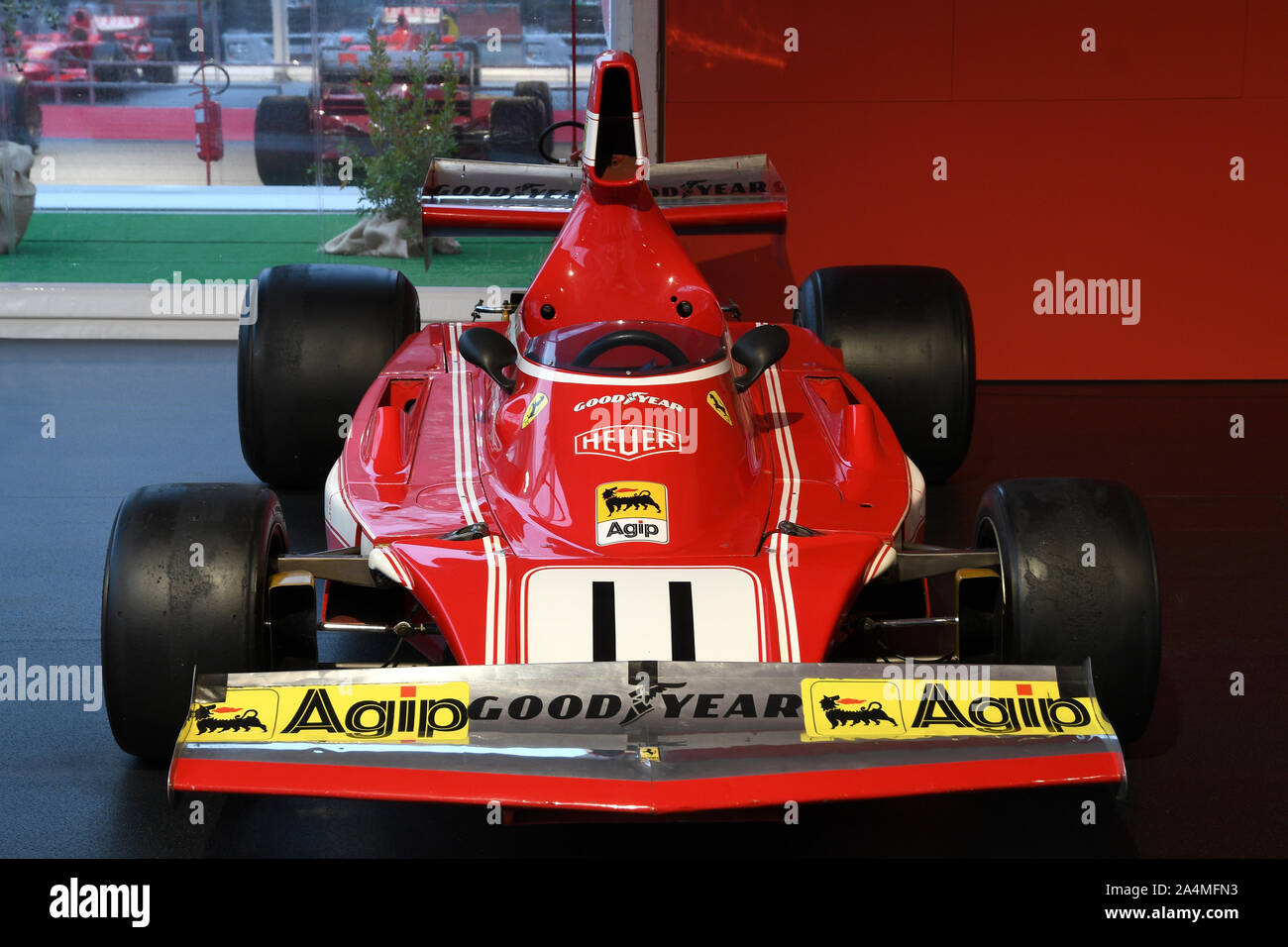 Mugello It October 2017 Vintage Ferrari F1 312 B4 1974 Of Clay Regazzoni And Niki Lauda At