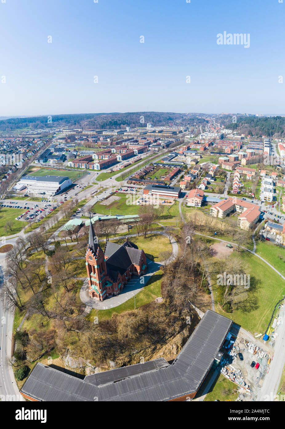 Aerial view of city Stock Photo - Alamy
