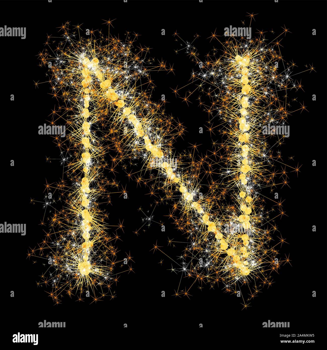 glittering sparks leters set Stock Vector Image & Art - Alamy