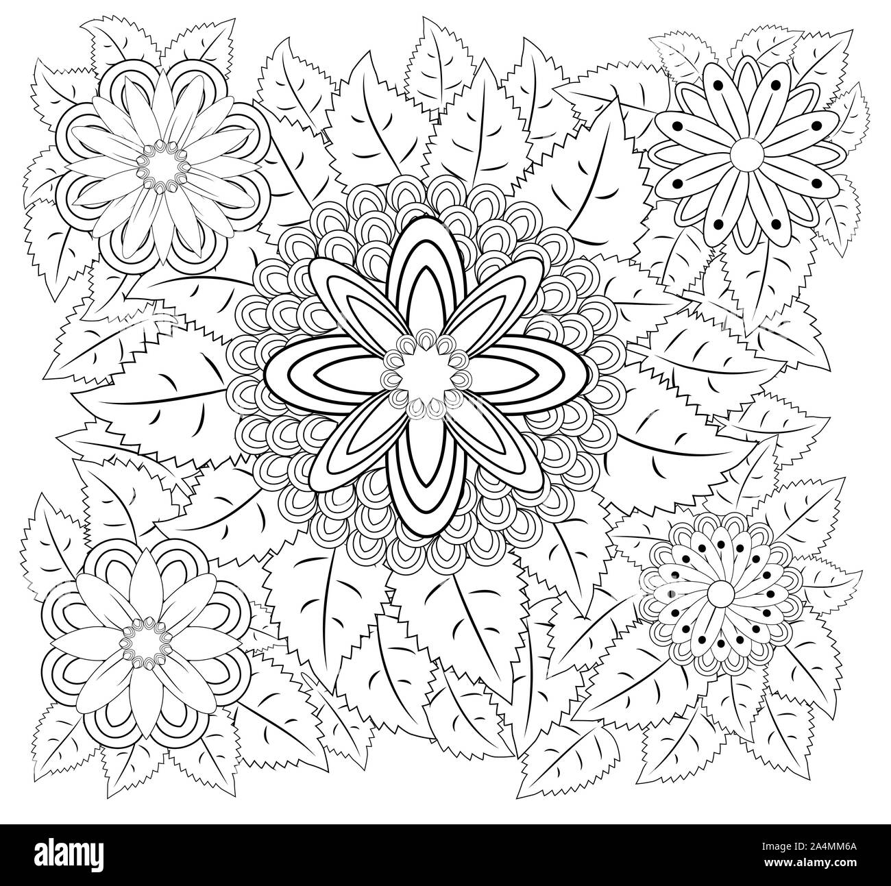 Coloring book for adult and older children. Coloring page ...
