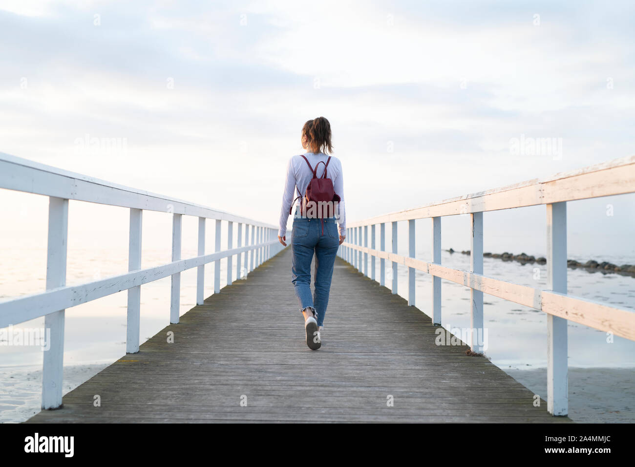 Walking the jetty hi-res stock photography and images - Alamy