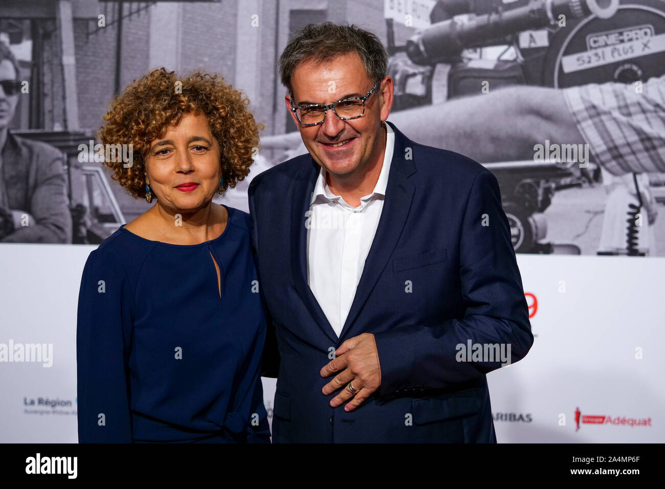 Laila Kalai-Kimelfeld and David Kimelfeld attend 11th Lumiere Film Festival, Lyon, France Stock Photo