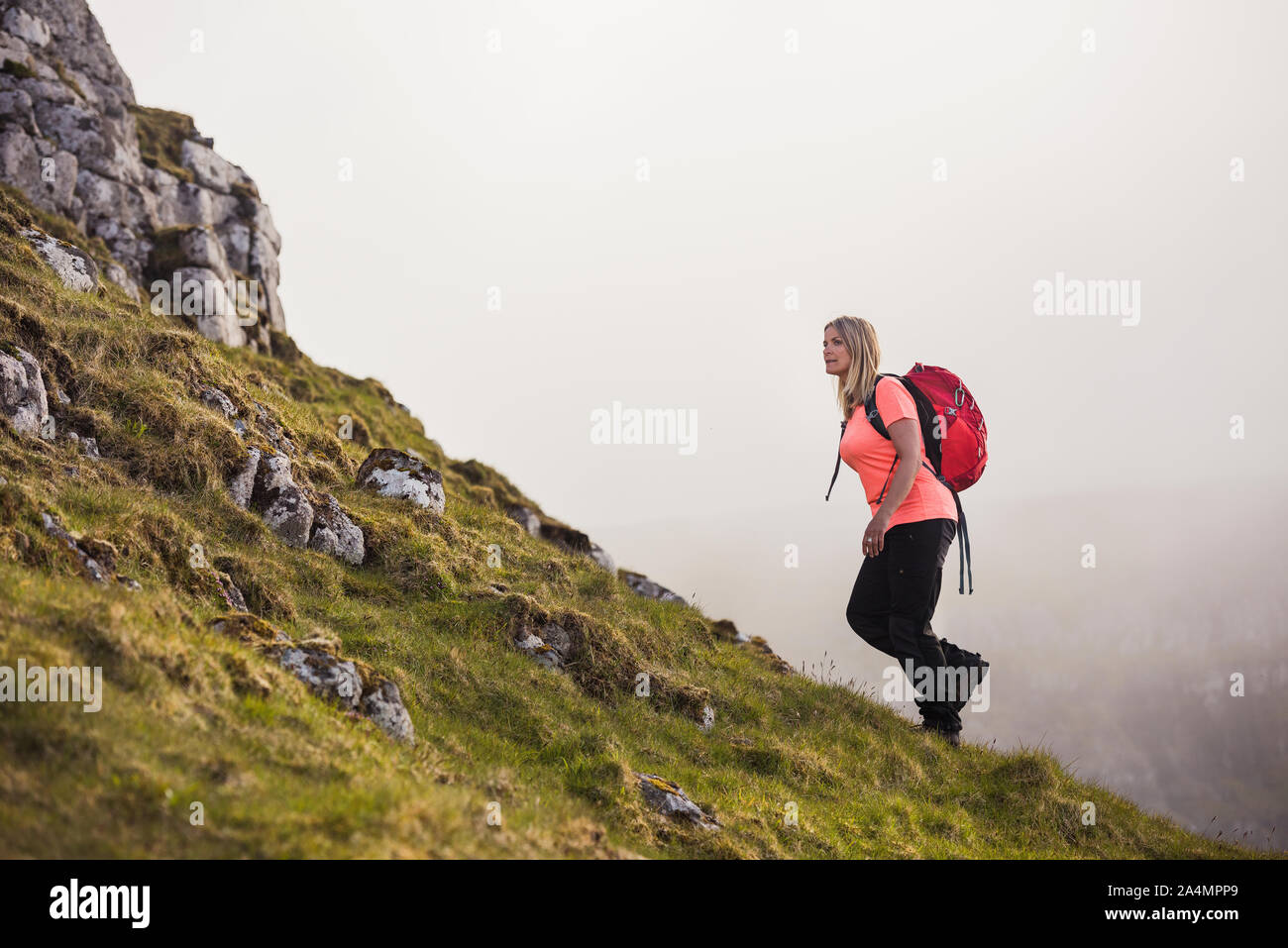Female hiker Stock Photo