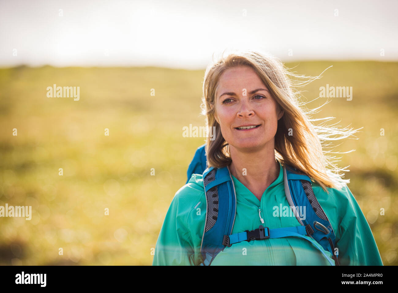 Portrait of female hiker Stock Photo