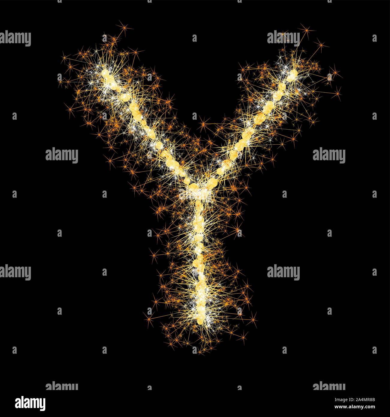 glittering sparks leters set Stock Vector Image & Art - Alamy