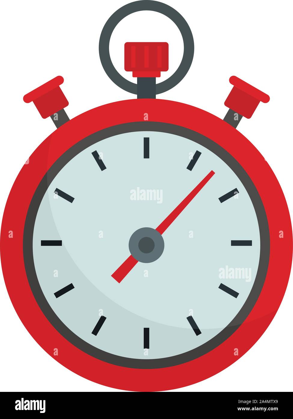Stopwatch icon. Flat illustration of stopwatch vector icon for web ...