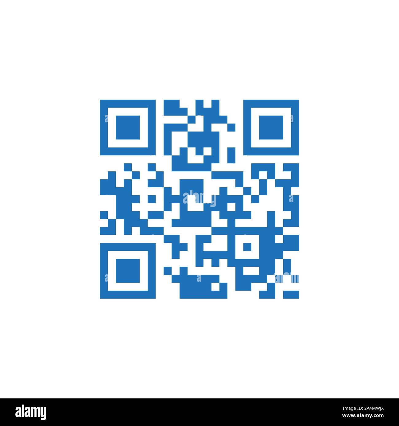 QR Code icon. Vector illustration, flat design. Stock Vector