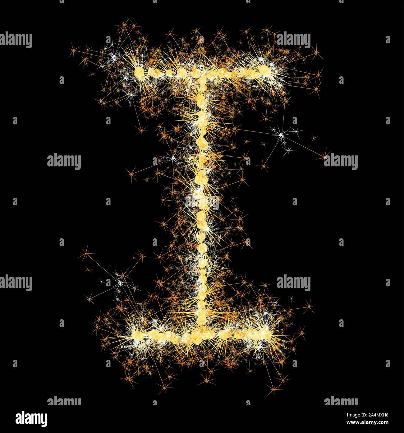 glittering sparks leters set Stock Vector Image & Art - Alamy