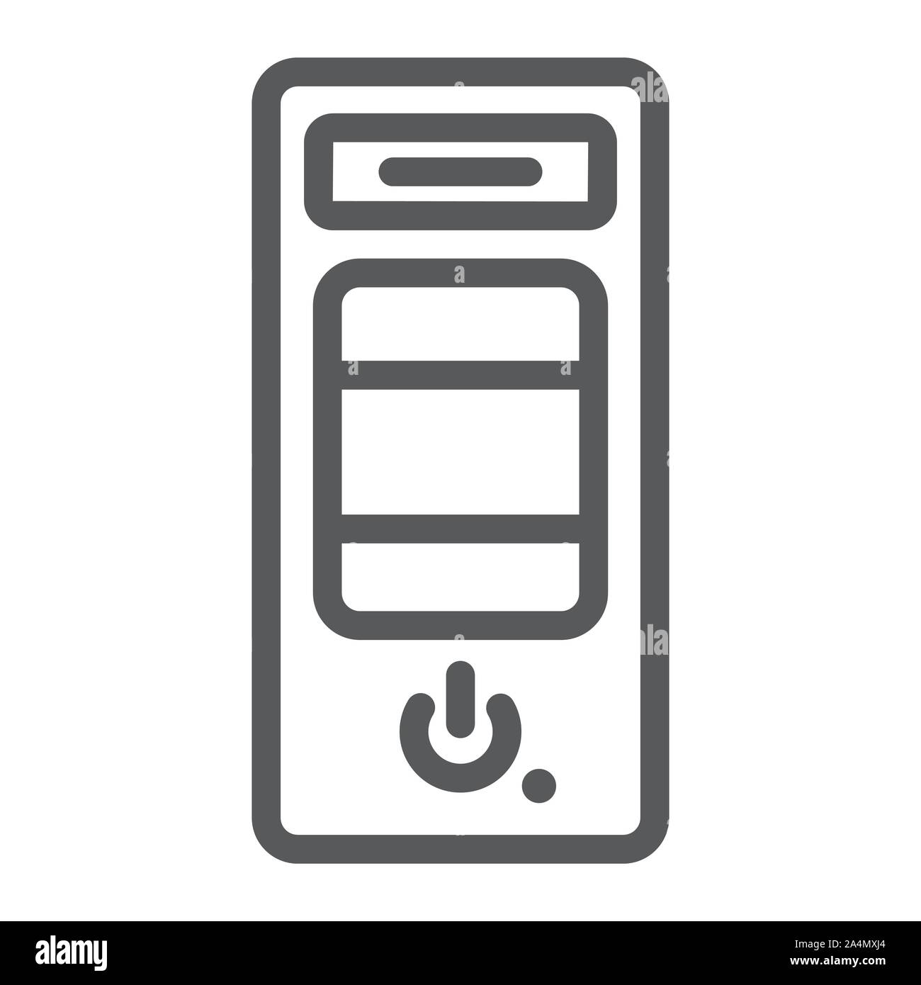 Desktop logo computer workstation icon Stock Vector Images - Alamy