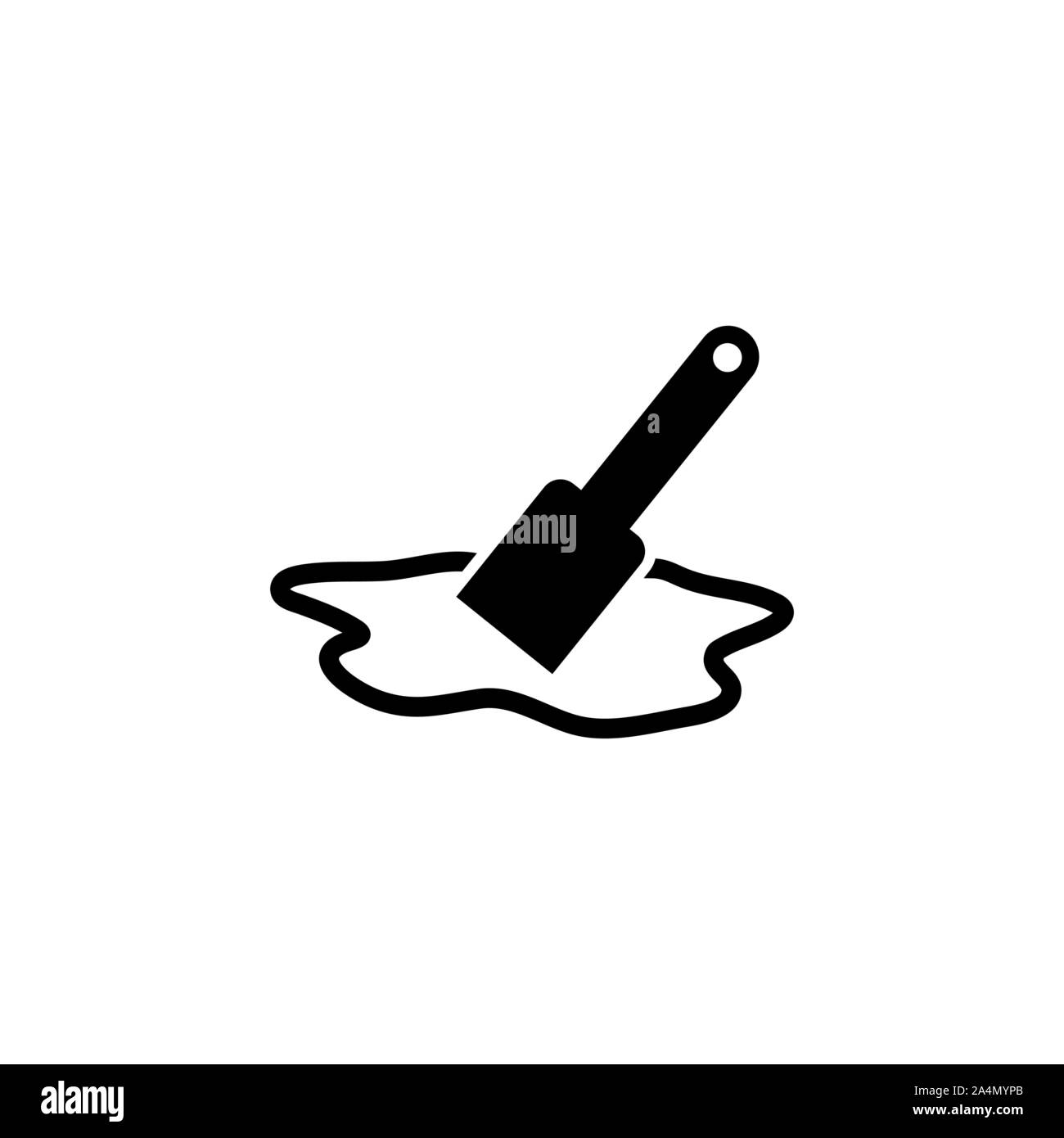 Putty knife. Spatula repair tool. Spackling or paint instruments. Vector  illustration isolated on white. Cartoon style Stock Vector by ©ValeriHadeev  277932630