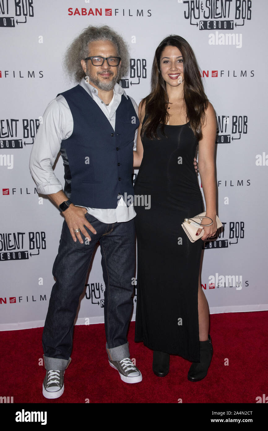 October 14, 2019, Los Angeles, California, USA: JOSEPH D. REITMAN and guest attend the L.A. Special Screening of â€˜Jay and Silent Bob Rebootâ€™ at the TCL Chinese Theatre in Los Angeles, California. (Credit Image: © Charlie Steffens/ZUMA Wire) Stock Photo